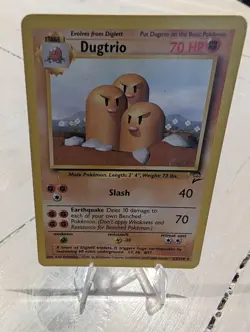Pokemon TCG Dugtrio Base Set 23/130 Regular Unlimited Rare LP Condition - Image 1