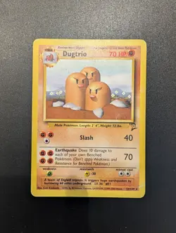 Pokemon TCG Dugtrio Base Set 23/130 Regular Unlimited Rare LP Condition - Image 4