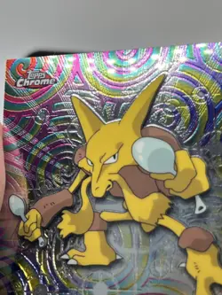 2000 Topps Chrome Pokemon Card Alakazam #65 NM-LP+ Condition - Image 5