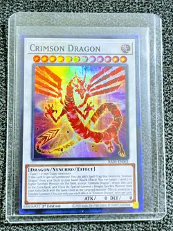 Crimson Dragon RA04-EN061 Ultra Rare 1st Edition YuGiOh NM - Image 1