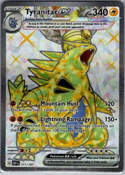 Tyranitar ex 211/197 SV03: Obsidian Flames - Pokemon Card - NM - Image 1