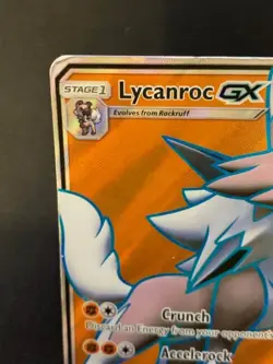 Lycanroc GX (Full Art) 136/147 SM - Burning Shadows Ultra Rare Pokemon Card MP - Image 2
