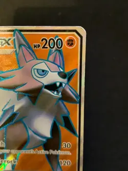 Lycanroc GX (Full Art) 136/147 SM - Burning Shadows Ultra Rare Pokemon Card MP - Image 3