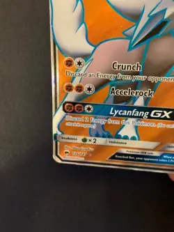 Lycanroc GX (Full Art) 136/147 SM - Burning Shadows Ultra Rare Pokemon Card MP - Image 4