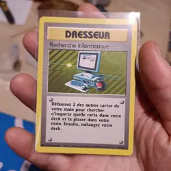 Recherche Informatique Set De Base Carte 71/102 Pokemon FR Trading Card 1998 - Image 1