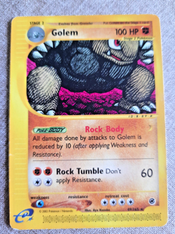 Pokemon - Golem E-Card Expedition Set no Holo ENG 49/165 Rare Vintage Cards - Image 1
