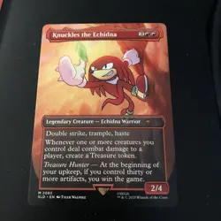 Knuckles the Echidna #2082 Secret Lair Drop Legendary Creature Red MTG Card 2025 - Image 1