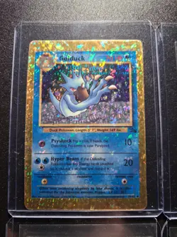 Pokemon WOTC 4 Card Lot Golduck Psyduck Holo VINTAGE VENDING MACHINE STICKERS - Image 2