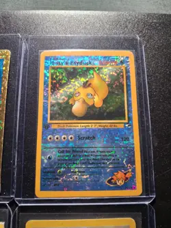 Pokemon WOTC 4 Card Lot Golduck Psyduck Holo VINTAGE VENDING MACHINE STICKERS - Image 3