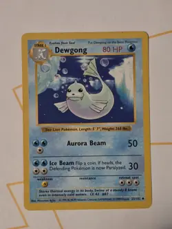Pokemon Base Set Shadowless - LIGHT PLAY - DEWGONG - 25/102 - UNCOMMON - LP - Image 1