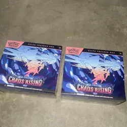 Pokemon Mega Evolution Chaos Rising Elite Trainer Box Lot 2 (2 Boxes) SEALED - Image 1