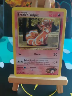 Pokemon TCG Brock's Vulpix Gym Heroes Card 73/132 Regular LP - Image 1