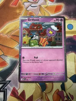 Pokemon TCG Drifloon 005 Me: Mega Evolution Black Star Promo Cosmos NM SWIRL - Image 1