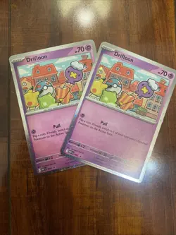 Pokemon Drifloon Mega Evolution Blister Promo Cosmo Holo Lot of 2 NM/M! - Image 1