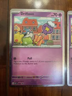 Pokemon Drifloon Mega Evolution Blister Promo Cosmo Holo Lot of 2 NM/M! - Image 3