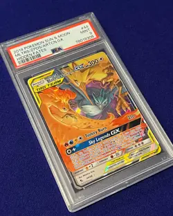 PSA 9 Moltres & Zapdos & Articuno GX #44 Hidden Fates 2019 Pokemon MINT - Image 2