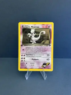 Pokemon TCG Rockets Mewtwo Gym Challenge Holo Card 14/132 1st Edition LP - Image 1