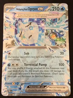 Wellspring Mask Ogerpon EX (027/131) - Prismatic Evolutions - Pokemon TCG - NM - Image 1