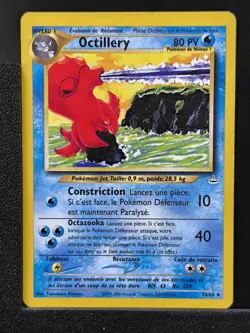 Carte Pokemon Octillery 34/64 Edition 2 Ed 2 Neo Revelation Wizards FR 1 - Image 2