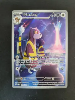 WATCHOG 097/086 Chaos Rising Pokemon TCG Card Full Art Illustration Rare ENG - Image 1