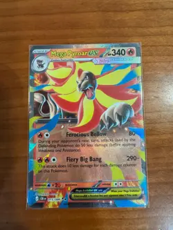 MEGA PYROAR EX 015/086 DOUBLE RARE ME04: CHAOS RISING POKEMON NM - Image 1