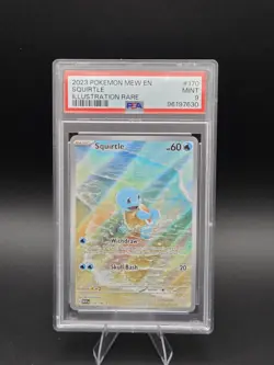 PSA 9 Squirtle Illustration Rare Holo 170/165 (151 MEW set) Pokemon - Image 1