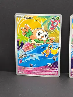 Rowlet Litten Popplio First Partner Illustration Set Pokemon 043 044 045 - Image 2