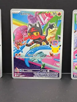 Rowlet Litten Popplio First Partner Illustration Set Pokemon 043 044 045 - Image 3