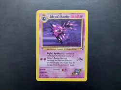 Pokemon - Sabrina's Haunter 58/132 Uncommon Gym Heroes - Image 1