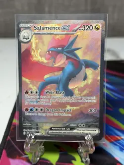 2025 Pokemon Salamence ex 187/159 Special Illustration Rare Journey Together NM - Image 1