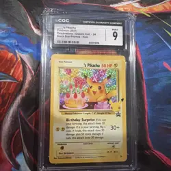 Birthday Pikachu #24 Holo Celebrations Classic Collection Pokemon 25th - Image 1