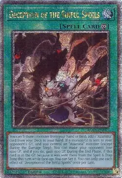 Yugioh Deception of the Sinful Spoils ROTA-EN055 Quarter Century Rare 1st Ed NM - Image 1