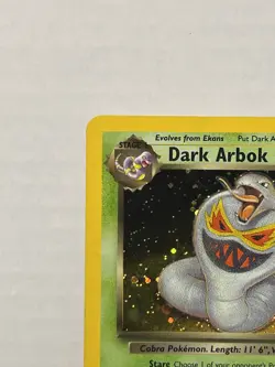 Dark Arbok Holo Rare 2/82 Team Rocket LP WOTC Pokemon TCG Card SEE DESCRIPTION - Image 3