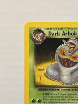 Dark Arbok 19/82 Team Rocket Pokemon TCG Non-Holo Rare Card LP SEE DESCRIPTION - Image 3