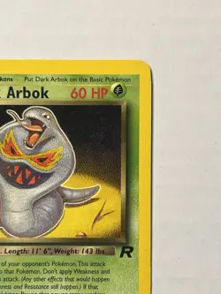 Dark Arbok 19/82 Team Rocket Pokemon TCG Non-Holo Rare Card LP SEE DESCRIPTION - Image 4