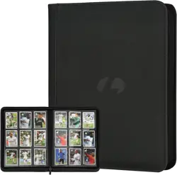 PU Trading Card Binder 540 Pocket 9-Slot Black - Image 1