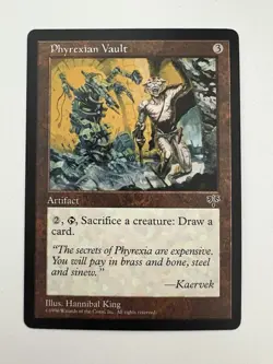 Phyrexian Vault MTG Magic the Gathering Card NM Near Mint Mirage - Image 1