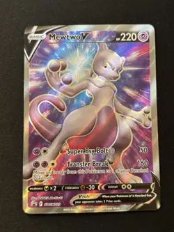 Mewtwo V SWSH229 SWSH: Sword & Shield Promo Cards Holo - NM - Image 1