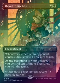 MTG Revel in Riches Foil Secret Lair 20 Ways to Win NM - Image 1