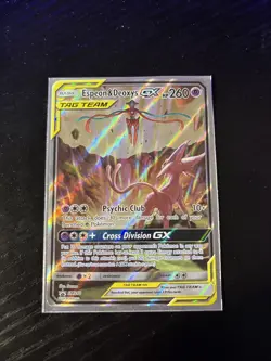 Pokemon TCG Espeon & Deoxys GX SM240 Black Star Promo Holo Card - Image 3