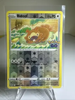 Bidoof 059/078 Pokemon GO Reverse Holo Near Mint TCG - Image 1