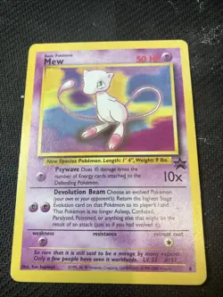 Mew 8 Wotc Promo Regular MP-Moderately Played Pokemon - Image 1