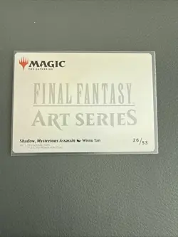MTG Shadow, Mysterious Assassin Art Card: FINAL FANTASY 26/53 Gold Signature - Image 2