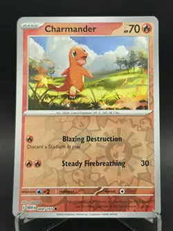 Charmander 004/165 Reverse Holo 151 Pokemon TCG - Image 1