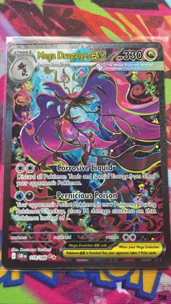 Pokemon TCG: Mega Evolution Chaos Rising SIR Mega Dragalge ex 118/086 (NM) - Image 1