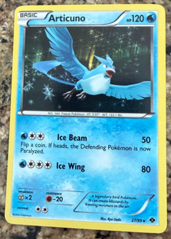 Articuno 27/99 Holo Rare NM/LP Pokemon Next Destinies 2012 Legendary Water - Image 1