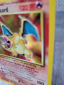 Pokemon 1999 SPANISH Charizard Base Set Rare Holo 4/102 PSA WORTHY Near Mint - Image 3