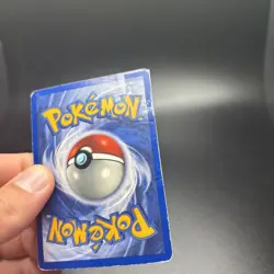 Poliwrath 13/102 Holo Base Set Unlimited DMG Pokemon Card Vintage -g - Image 3