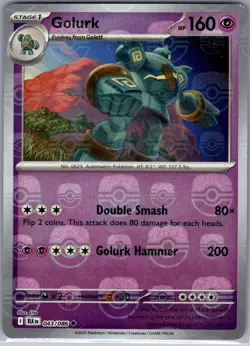 Golurk Master Ball 043/086 SV: Black Bolt - Pokemon Card - NM - Image 1
