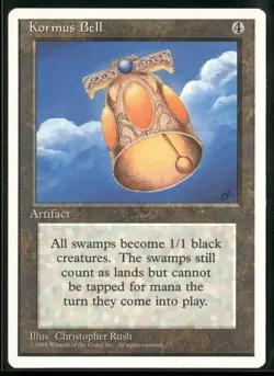 Kormus Bell Rare Fourth Edition Magic: The Gathering Lightly Played - Image 1